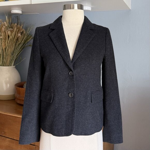 Margaret Howell Jackets & Blazers - Margaret Howell Wool Tailored Jacket Blazer Charcoal Gray Sz 1 XS